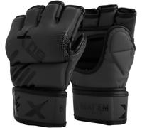 XN8 Sports MMA Gloves for Grappling, Punching & Training - Open Palm Leather Martial Arts Mitts for Men & Women - Cage Fighting, UFC, Punching Bag, Muay Thai, Kickboxing, Combat Sports
