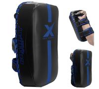 Xn8 Sports Muay Thai Pads Strike Shield Kickboxing Curved For MMA-Boxing-Martial Arts-Taekwondo-Karate Target-Punching (Sold as a single) (Blue)