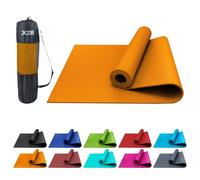 XN8 Sports PVC Yoga Mat 6mm Thick Non-Slip Exercise & Workout Mats with Carry Strap Ideal for Pilates, Gym, Stretching, Meditation - Lightweight for Home, Travel & Outdoor Fitness mat for men & Women