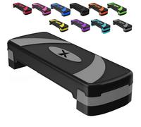 Xn8 Sports Steppers for Exercise Workout Adjustable Height 10cm 15 cm 20cm Sturdy Exercise Step for Gym, Aerobic Steps, Cardio Exercise and Stretching- Exercise Stepper for Home