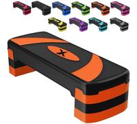 Xn8 Sports Steppers for Exercise Workout Adjustable Height 10cm 15 cm 20cm Sturdy Exercise Step for Gym, Aerobic Steps, Cardio Exercise and Stretching- Exercise Stepper for Home