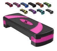 Xn8 Sports Steppers for Exercise Workout Adjustable Height 10cm 15 cm 20cm Sturdy Exercise Step for Gym, Aerobic Steps, Cardio Exercise and Stretching- Exercise Stepper for Home