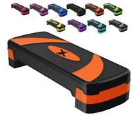 Xn8 Sports Steppers for Exercise Workout Adjustable Height 10cm 15 cm 20cm Sturdy Exercise Step for Gym, Aerobic Steps, Cardio Exercise and Stretching- Exercise Stepper for Home
