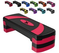 Xn8 Sports Steppers for Exercise Workout Adjustable Height 10cm 15 cm 20cm Sturdy Exercise Step for Gym, Aerobic Steps, Cardio Exercise and Stretching- Exercise Stepper for Home
