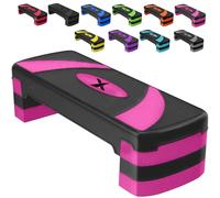 Xn8 Sports Steppers for Exercise Workout Adjustable Height 10cm 15 cm 20cm Sturdy Exercise Step for Gym, Aerobic Steps, Cardio Exercise and Stretching- Exercise Stepper for Home