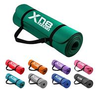 Xn8 Sports Yoga mat 10mm & 15mm Thick NBR Exercise Mat - Non-Tearable Pilates Mat with Extra Carry Strap - Yoga Mats for Women Men for Aerobics Lunges Planks Indoor & Outdoor 61Lx20Wx1.5 & 1Th