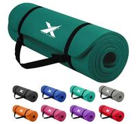 Xn8 Sports Yoga mat 10mm & 15mm Thick NBR Exercise Mat - Non-Tearable Pilates Mat with Extra Carry Strap - Yoga Mats for Women Men for Aerobics Lunges Planks Indoor & Outdoor 61Lx20Wx1.5 & 1Th