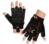 XN8 Weight Lifting Gloves for Gym Training Workout Breathable Anti Slip Wrist Support- Great for Fitness-Bodybuilding-powerlifting- Strength Training-Weightlifting-Cycling and Exercise Black S