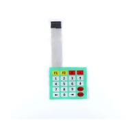 XNASU 1PCS 1 * 2 3 4 5 Key Button Membrane Switch 3 * 4 4X5 Matrix Array Keyboard 1X6 Keyboard with LED Control Panel Pad DIY Kit (Color : 4x5 key)
