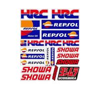 XNASU Personalities For HONDA HRC Cbr1000RR/600RR CBR500R/650r CBR300R/250R Reflective Stickers Racing Tank Tail Bike Decals(Natural 2a)