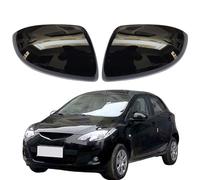 XNASU Wing Mirror Cover for Mazda 2/3/6 Demio DE BL GH 2007-2014, Car Door Side Rear View Caps Rearview Housing Replacement, Black- 1 Pair
