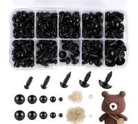 XNBTFK 100 PCS Plastic Safety Eyes With Washer for Crochet Toys, Animals, Soft Toy Making, DIY Craft Dolls (6-12 Mm), AQY