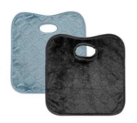 XNBTFK 2-Pack Potty Training Car Seat Protector for Toddlers, Waterproof & Non-Slip Car Seat Cover, Black + Blue Grey, 32x30cm, Easy to Clean & Install