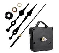 XNBTFK Clock Mechanisms Battery Powered, Black Silent Quartz Clock Mechanism Movement Kits, DIY Wall Clock Movement Mechanisms Battery Powered