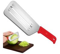 XNBTFK Stainless Steel Shredder Knife, Cabbage Slicer Shredder, Julienne Cutter for Vegetables, Red Kitchen Tool for Salad and Stir-Fry Prep, Efficient Julienne Peeler