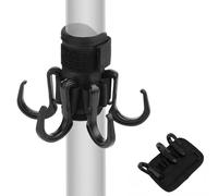 XNBTFK Umbrella Hook for Beach, Beach Umbrella Hook with 6 Hooks for Securing Towels and Bags, Beach Umbrella Portable Accessory for Holiday Makers, Durable Parasol Hooks for Holiday