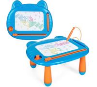 Xndryan Magnetic Drawing Board, Erasable Scribble Board Educational Learning Toys for Kids Christmas Birthday Gifts, Toddler Toys for 1 2 3 4 5 Year Old Boys (Blue)