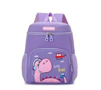XNDZ Toddler Backpack for Nursery Kids Children Dinosaur Backpack with Chest Strap Kindergarten School Bag Outdoor Rucksack for 3-6 Years Boys Girls (Purple Dinosaur)