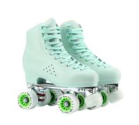 XNEOPP Speed Roller Skate for Men, Low Sneakers, Wear-Resistant Pu Wheels, Quad Rollerblades for Girls And Boys, Extreme Skating Easy To Handle Street Unisex,green,EU/37