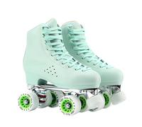 XNEOPP Speed Roller Skate for Men, Low Sneakers, Wear-Resistant Pu Wheels, Quad Rollerblades for Girls And Boys, Extreme Skating Easy To Handle Street Unisex,green,EU/46