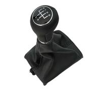 XNERUDX Car Accessories Compatible with for A6 C6 2004-2012 A4 S4 B8 8K A5 8T 8F Q5 8R 2007-2015 1pcs Car Interior 5 6 Speed Shift Gear Knob with Gear Shift Collars Boot(5 Speed)