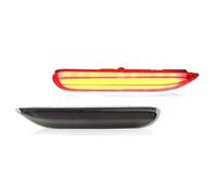XNERUDX Compatible With Infiniti For Q50 2014-2017 For Q60 2013 2014 For Q70 2015-2018 1 Pair Car Rear Bumper Reflector Lights 26560JJ90A Rear Light Parts(B Black Lens)