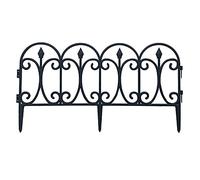 Xnferty 5PCS Decorative Garden Fence, 26.3 x 13IN Panels No Dig Plastic Fencing Animal Barrier Border Arched Rustproof Metal No Dig Fence Garden Edging Fence Panels for Outdoor Yard Patio Lawn(#1)