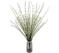 Xnferty Artificial Pussy Willows Branches, 34IN Long Stem Artificial Flowers Faux Forsythia Flowers Silk Flower Faux Ficus Stems Greenery Branches Stems for Wedding Home Party Office (#1)