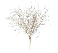 Xnferty Curly Tall Tree Filler Branches, 21IN Glitter Christmas Tree Pick Christmas Tree Sprigs and Stems Decor Artificial Sticks Branches Wispy Willows Stem Glittered Stem for Xmas Tree Holiday(Gold)