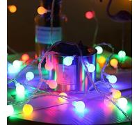 XNFIVE 3M 20LED Globe Fairy Lights Battery Powered, Multicolour Ball String Lights for Indoor Outdoor Decor - IP44 Waterproof for Christmas, Halloween, Wedding, Party (Batteries Not Included)