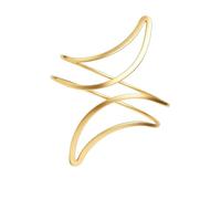 XNFUOE Boho Moon Upper Arm Bracelet Cuff Gold Hollowed-Out Crescent Open Arm Bangle Bracelet Goddess Costume Accessory for Dress Up
