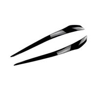 XNFUR 1 Pair Headlight Eyelid Eyebrow Cover Trim,Fit For 3 Series E92 E93 LCI 2010-2012 Car Headlight Eyebrow Overlay(Gloss Black)