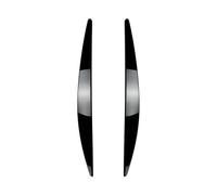 XNFUR 1Pair Car Front Headlight Eyebrow Cover,Fit For Skoda, Octavia MK3 2015-2017 Eyelid Accessories Gloss Black Carbon Look Car Headlight Eyebrow Overlay(Gloss Black)