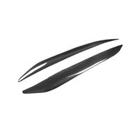 XNFUR 2Pcs Car Headlight Cover Eyebrows,Fit For Mazda, 3 2010-2013 Primer Front Lamp Eyelids Car Headlight Eyebrow Overlay(Carbon fiber)