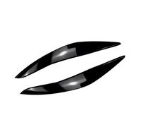XNFUR 2PCS Car Headlight Eyebrow Cover Eyelids Cover Trim,Fit For 5 Series F10 F11 2011-2014 Car Headlight Eyebrow Overlay(Gloss Black)