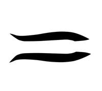 XNFUR 2pcs Car Headlight Eyebrow Cover Trim Sticker,Fit For Toyota, Starlet Glanza EP91 1996-1999 Car Accessories Eyelid Car Headlight Eyebrow Overlay(Glossy Black)