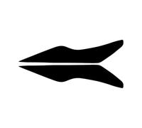 XNFUR 2pcs Car Headlight Eyebrow Cover Trim Stickers,Fit For Ford, Focus 2009-2011 Car Accessories ABS Gloss Black Decoration Eyelid Car Headlight Eyebrow Overlay