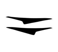 XNFUR 2pcs Car Headlight Eyebrow Cover Trim Stickers,Fit For Mazda, 3 Axela 2014-2016 Car Accessories Piano Black Eyelid Car Headlight Eyebrow Overlay