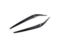 XNFUR 2Pcs Car Headlights Eyebrow Trim Cover Sticker,Fit For, 5 Series G30 G31 G38 F90 M5 525I 530I 540I 2017-2021 Carbon Fiber Eyelid Car Headlight Eyebrow Overlay(Carbon Fiber look)