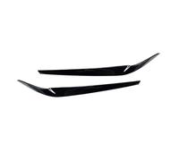 XNFUR 2Pcs Car Headlights Eyebrow Trim Cover Sticker,Fit For, 5 Series G30 G31 G38 F90 M5 525I 530I 540I 2017-2021 Carbon Fiber Eyelid Car Headlight Eyebrow Overlay(Black)