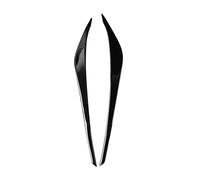 XNFUR 2Pcs Front Headlight Eyebrow Cover Trim,Fit For Hyundai, Elantra 2016-2018 Car Headlight Eyebrow Overlay(Glossy Black)