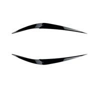 XNFUR 2PCS Front Headlight Eyebrows Stickers,Fit For, X1 F48 F49 2015+ ABS Car Gloss Black Carbon Look Eyelid Car Headlight Eyebrow Overlay(Gloss Black)