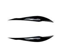 XNFUR 2Pcs Front Plated Headlight Cover Eyebrow Trim,Fit For F30 F35 2013-2019 Head Light Lamp Eyelid Car Headlight Eyebrow Overlay