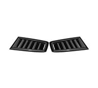 XNFUR 2x Car Front Bonnet Air Vents Trim Fit For Ford, Focus RS Style MK2 MK3 2004-2015 Vent For SEAT, Leon Ibiza Vehicle front Fog Light Trim cover(Glossy Black)