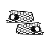 XNFUR 2x Car Front Bumper Fog Light Grille Cover Fit For RS7 2014-2018 Car Styling HEX HONEYCOMB Lamp Grill Vehicle front Fog Light Trim cover(Pair)