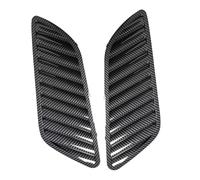 XNFUR 2X Car Front Grill Hood Cover Bonnet Vent Trim Fit For E90 E91 E92 F30 E46 DTM Air Outlet Cover Grill Vehicle front Fog Light Trim cover(Carbon Fiber Look)