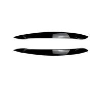 XNFUR 2X Front Headlight Eyebrows Eyelid Cover Lid Eyebrow,Fit For X5 E70 30i 30d 35d 35i 40d 48i 50i M50d X5M 2008-2013 Car Headlight Eyebrow Overlay(Gloss Black)