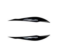 XNFUR Car Eyelids Lids Headlight Lamp Eyebrows Cover Trim Stickers,Fit For 3 Series F30 F31 318i 320i 2012-2018 Car Headlight Eyebrow Overlay(Glossy Black)