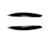 XNFUR Car Front Headlight Eyebrows Sticker Trim,Fit For,1 Series E81 E82 E87 E88 2008-2013 Gloss Black Eyelid Lids Body Kits Tuning Car Headlight Eyebrow Overlay(Gloss Black)