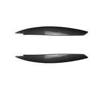 XNFUR Car Front Headlight Eyebrows Sticker Trim,Fit For,1 Series E81 E82 E87 E88 2008-2013 Gloss Black Eyelid Lids Body Kits Tuning Car Headlight Eyebrow Overlay(Carbon Look)